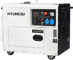 Дизельный генератор Hyundai DHY 8000SE с АВР в кожухе