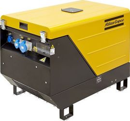 Бензиновый генератор Atlas Copco QEP S14 в кожухе