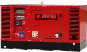 Дизельный генератор EuroPower EPS 44 TDE с АВР в кожухе