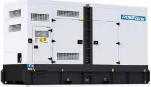 Дизельный генератор PowerLink WPS500S в кожухе
