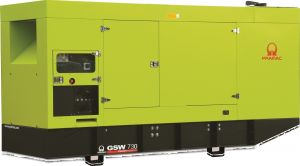 Дизельный генератор Pramac GSW 730M с АВР в кожухе