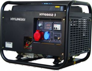 Бензиновый генератор Hyundai HY 9000SE-3 в кожухе
