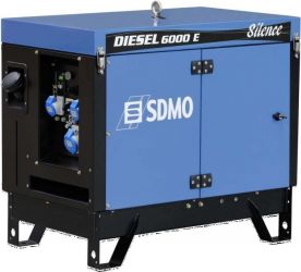 Дизельный генератор SDMO DIESEL 6000 E AVR SILENCE в кожухе