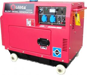 Бензиновый генератор Leega LT 6500S в кожухе