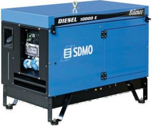 Дизельный генератор SDMO DIESEL 10000 E AVR SILENCE в кожухе